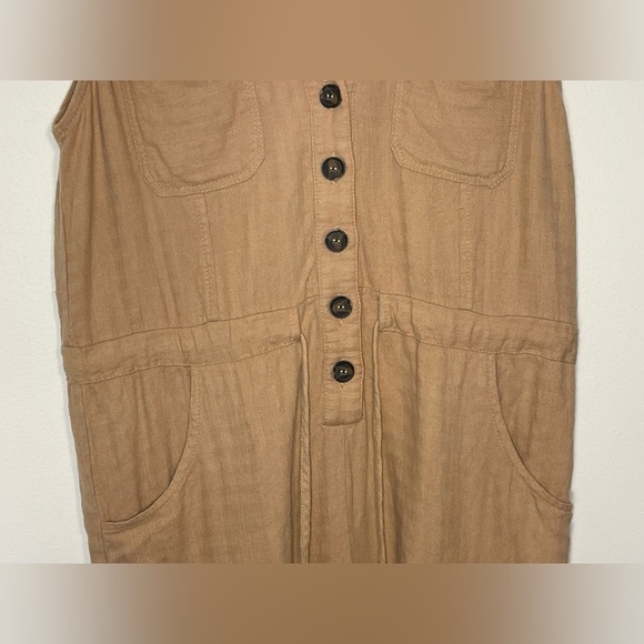 Promesa Neutral Tan Coloured Romper with Pockets, Women's size Small - Picture 3 of 10